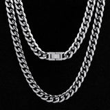 The Stormtrooper®- 10mm Miami Cuban Link Chain White Gold Plated by Bling Proud | Urban Jewelry Online Store