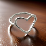 Heart Shaped Ring by The Urban Charm by The Urban Charm