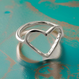 Heart Shaped Ring by The Urban Charm by The Urban Charm