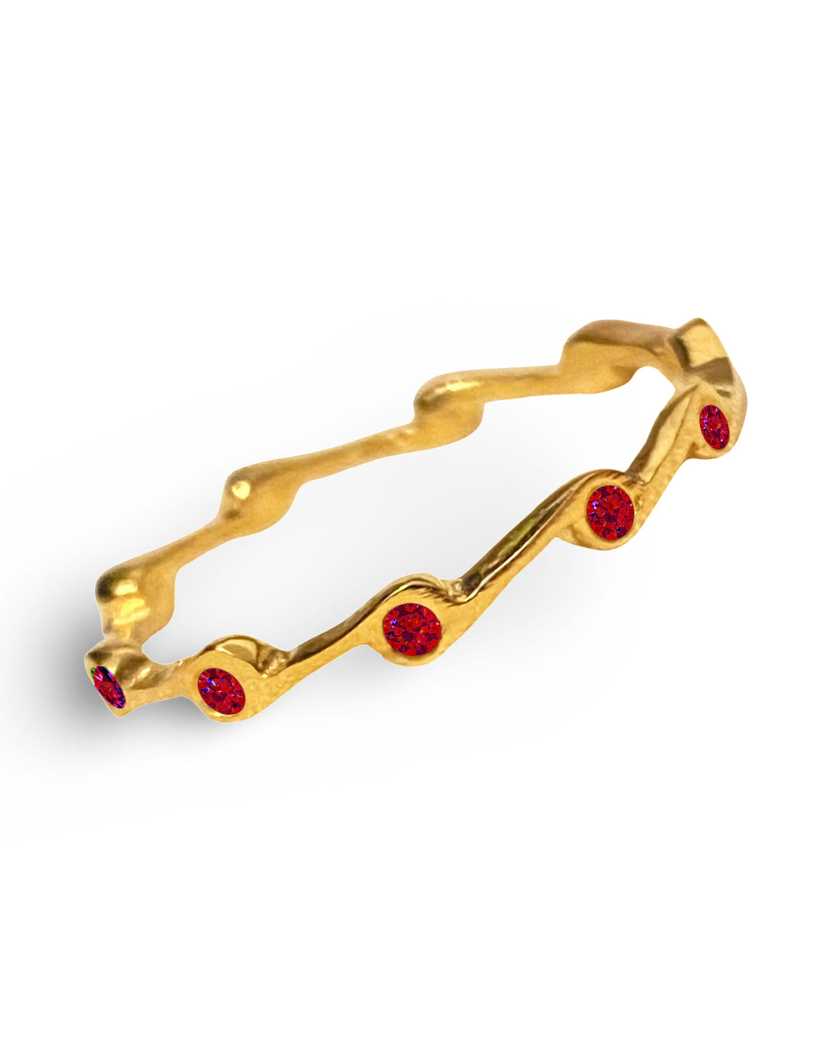 Garnet Birthstone Stacker Ring by The Urban Charm