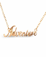 Adventure Script Necklace by The Urban Charm by The Urban Charm