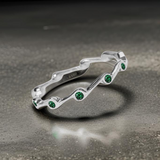 Emerald Birthstone Stacker Ring by The Urban Charm