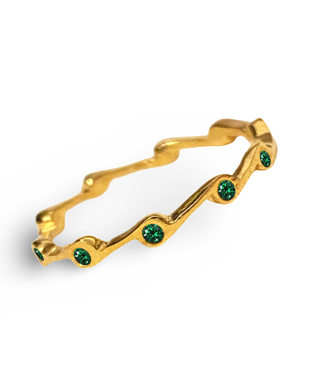 Emerald Birthstone Stacker Ring by The Urban Charm