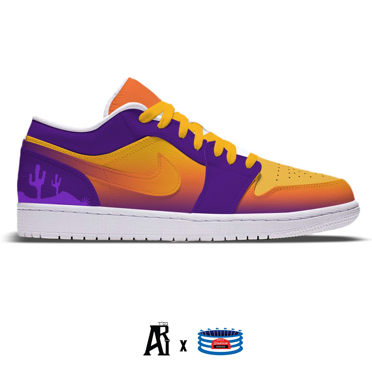 "The Valley" Jordan 1 Low Shoes by Stadium Custom Kicks