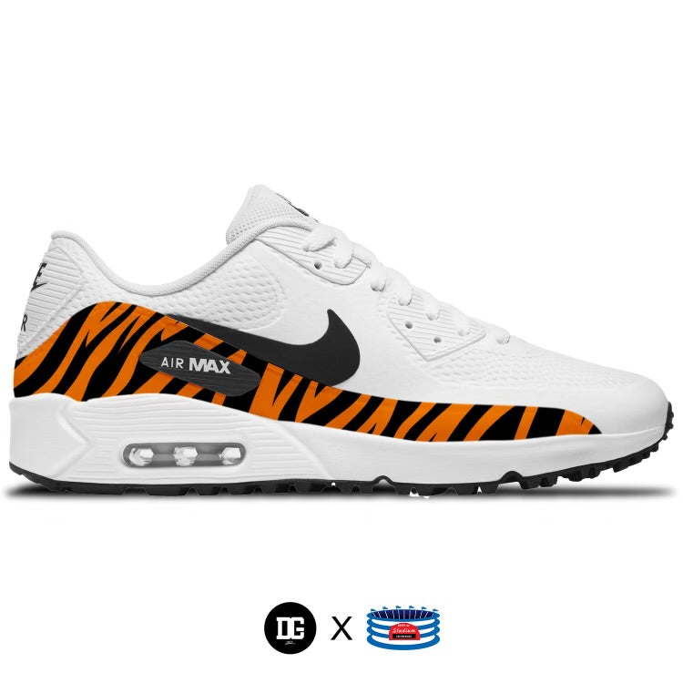 "Tiger" Nike Air Max 90 G Golf Shoes by Stadium Custom Kicks