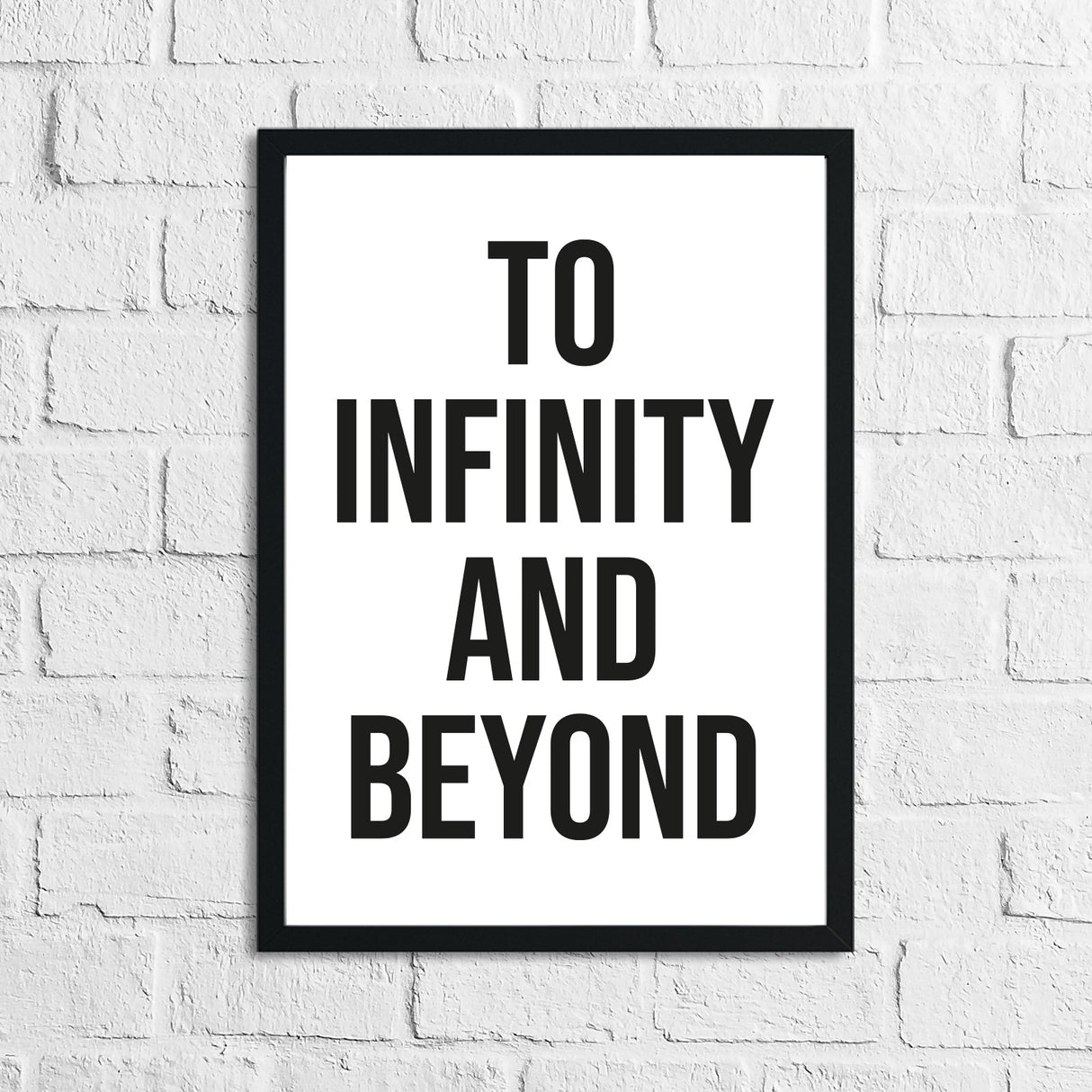 To Infinity And Beyond Children's Room Wall Bedroom Decor Print by WinsterCreations™ Official Store