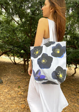 Tote Bag: Black Hellebore on Snow by India & Purry