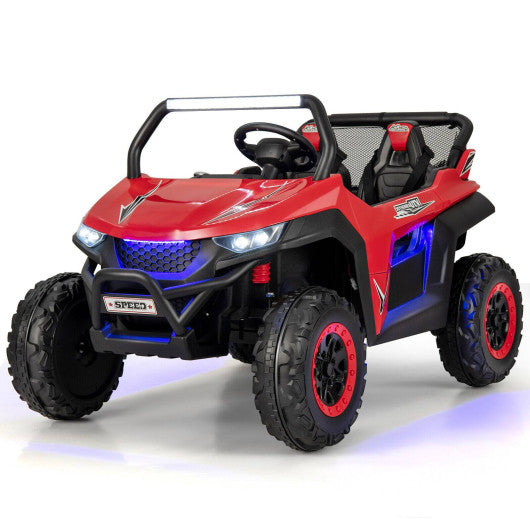 12V 2-Seater Kids Ride on UTV with Slow Start Function Music-Red