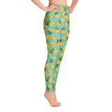 Women's Tropical Banana Mania Yoga Leggings by Tropical Seas Clothing