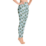 Womens Tropical Flamingo Yoga Leggings by Tropical Seas Clothing