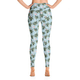 Womens Tropical Flamingo Yoga Leggings by Tropical Seas Clothing