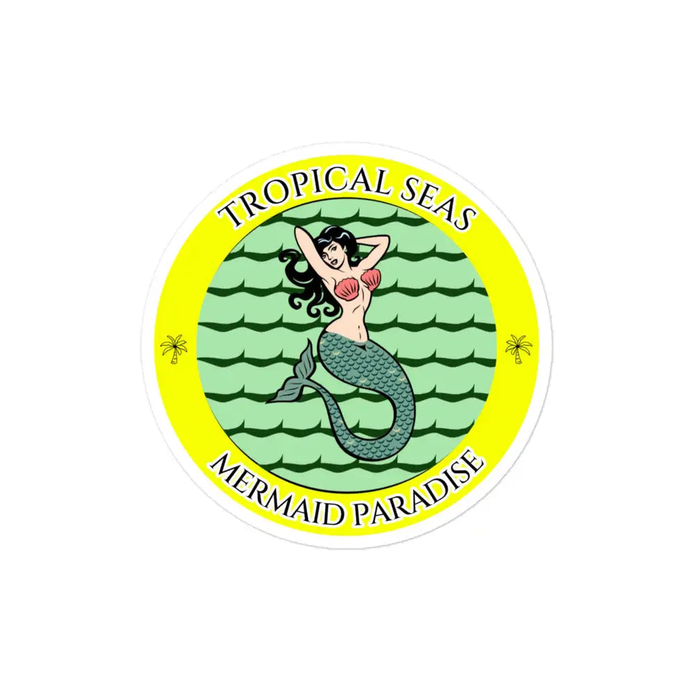 Mermaid Paradise stickers by Tropical Seas Clothing