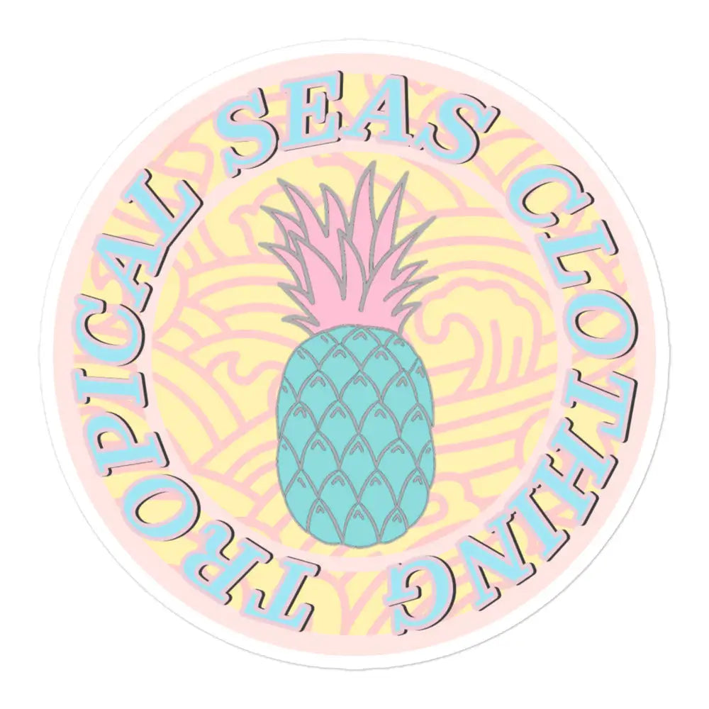 Sweet Pineapple stickers by Tropical Seas Clothing