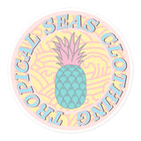 Sweet Pineapple stickers by Tropical Seas Clothing