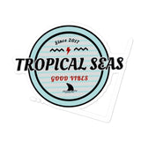 Retro Tropical Seas stickers by Tropical Seas Clothing