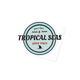 Retro Tropical Seas stickers by Tropical Seas Clothing