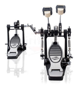 Double Kick Drum Pedal for Bass Drum by GRIFFIN - Deluxe Twin Set Foot Pedal - Quad Sided Beater Heads - Dual Pedal Two Chain Drive Hardware by GeekStands.com