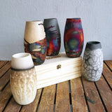 Tsuri Ceramic Raku Pottery Vase with Gift Box by RAAQUU