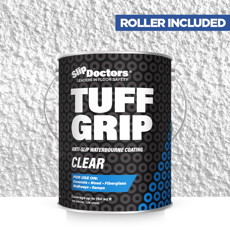 Tuff Grip or Tuff Grip Extreme - Aggressive Traction Non-Skid Floor Paint by SlipDoctors