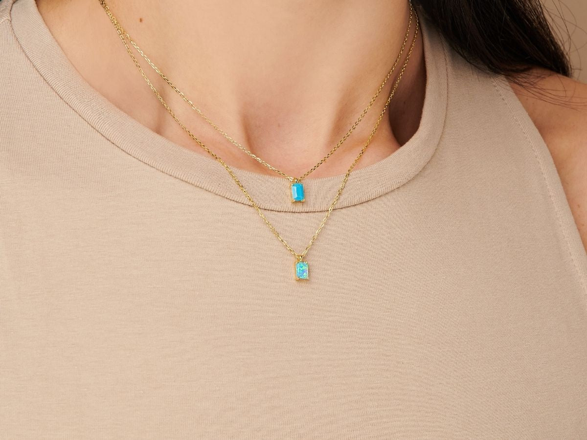 Birthstone Turquoise Necklace - December by Little Sky Stone