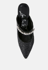 twinklet glitter diamante embellished stilettos by London Rag