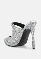 twinklet glitter diamante embellished stilettos by London Rag