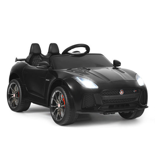 12V Jaguar F-Type SVR Licensed Kids Ride On Car-Black