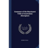 Grammar of the Narrinyeri Tribe of Australian Aborigines