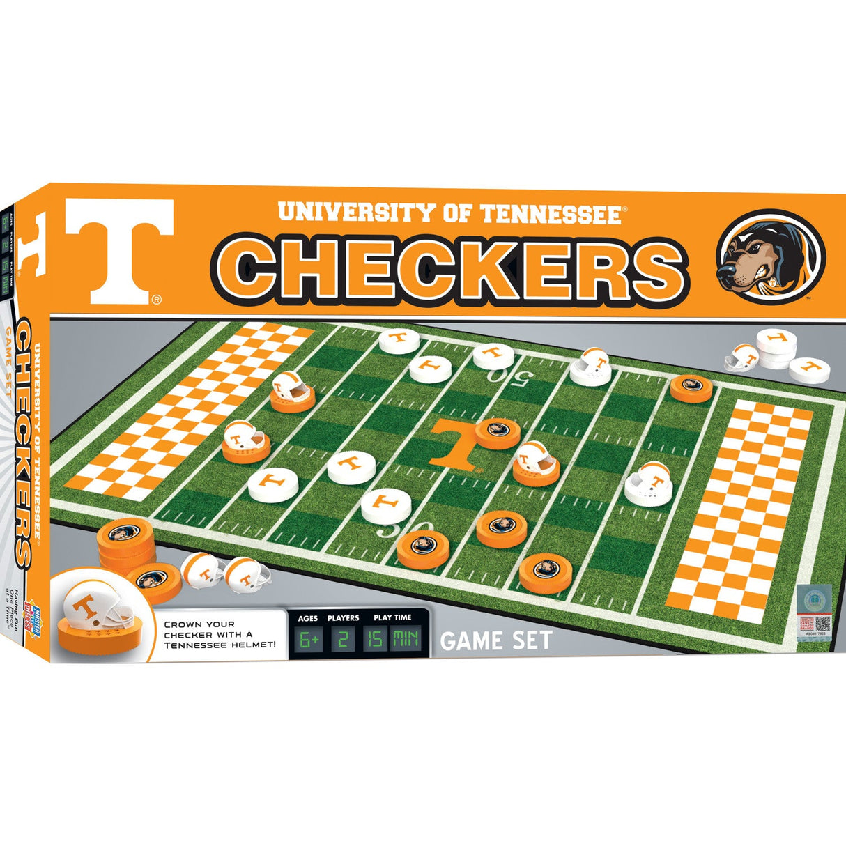 Tennessee Volunteers Checkers Board Game by MasterPieces Puzzle Company INC