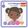1 2 3 Shapes - 1 2 3 F: Bilingual Book - Haitian Creole