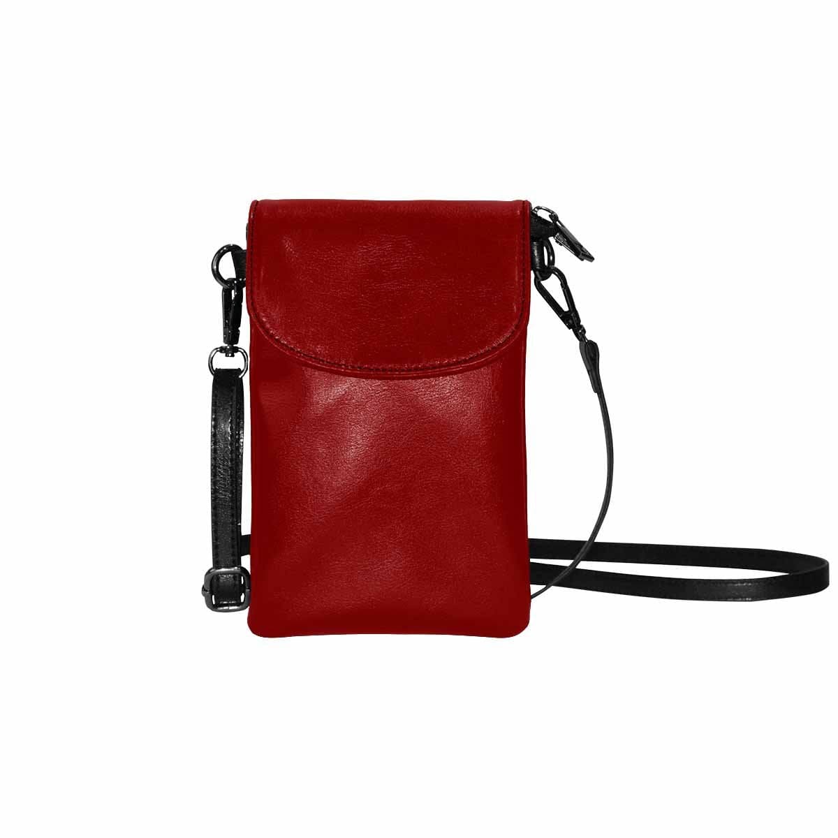 Womens Cell Phone Purse, Maroon Red by inQue.Style