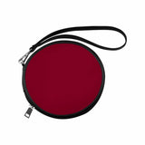 Womens Round Handbag, Burgundy Red by inQue.Style