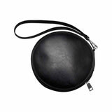 Womens Round Handbag, Charcoal Black by inQue.Style