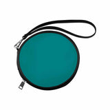 Womens Round Handbag, Dark Teal Green by inQue.Style