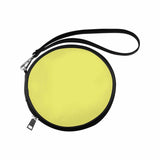 Womens Round Handbag, Honeysuckle Yellow by inQue.Style