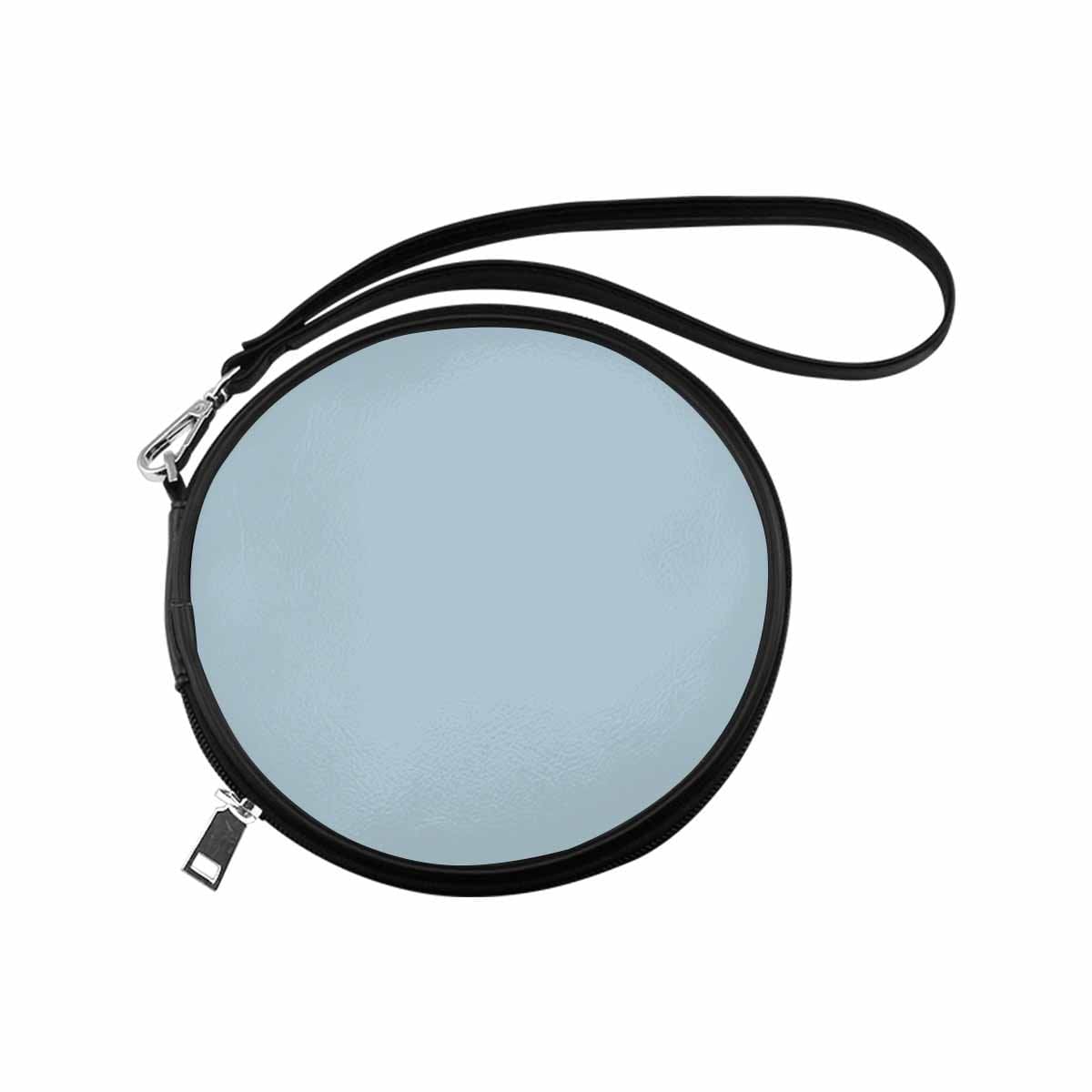 Womens Round Handbag, Pastel Blue by inQue.Style