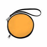 Womens Round Handbag, Yellow Orange by inQue.Style