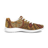 Womens Sneakers - Brown Paisley Style Canvas Sports Shoes / Running by inQue.Style