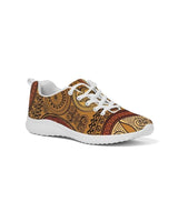 Womens Sneakers - Brown Paisley Style Canvas Sports Shoes / Running by inQue.Style