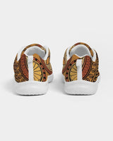 Womens Sneakers - Brown Paisley Style Canvas Sports Shoes / Running by inQue.Style