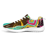 Womens Sneakers - Canvas Running Shoes, Multicolor Pop Print by inQue.Style