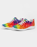 Womens Sneakers - Canvas Running Shoes, Multicolor Tie-dye Print by inQue.Style