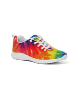 Womens Sneakers - Canvas Running Shoes, Multicolor Tie-dye Print by inQue.Style