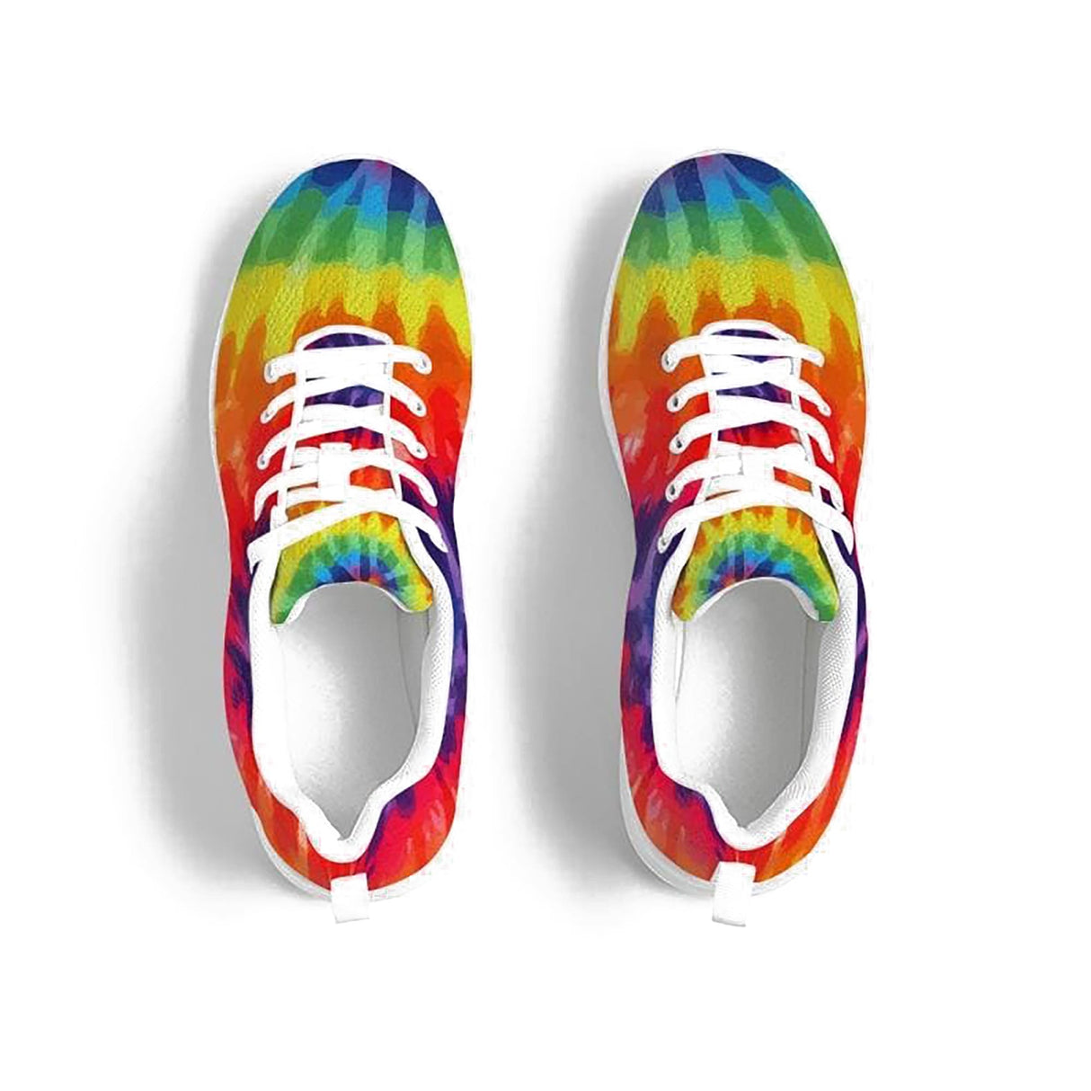 Womens Sneakers - Canvas Running Shoes, Multicolor Tie-dye Print by inQue.Style