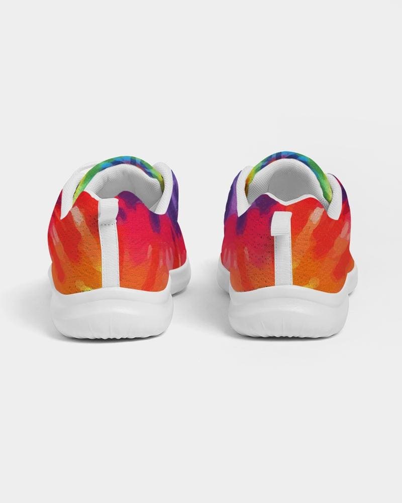 Womens Sneakers - Canvas Running Shoes, Multicolor Tie-dye Print by inQue.Style