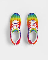 Womens Sneakers - Canvas Running Shoes, Multicolor Tie-dye Print by inQue.Style