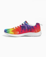 Womens Sneakers - Canvas Running Shoes, Multicolor Tie-dye Print by inQue.Style