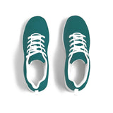 Womens Sneakers - Canvas Running Shoes, Teal Green by inQue.Style