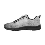 Womens Sneakers, Grey and Black Running Shoes by inQue.Style