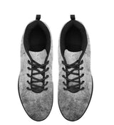 Womens Sneakers, Grey and Black Running Shoes by inQue.Style